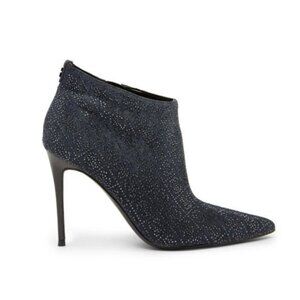 GUESS Fazzie Black Ankle Boots Stiletto Pointed Toe Size 9.5 NEW No Box